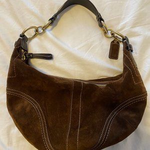 Y2K 2007 Coach Brown Hobo/Shoulder Bag